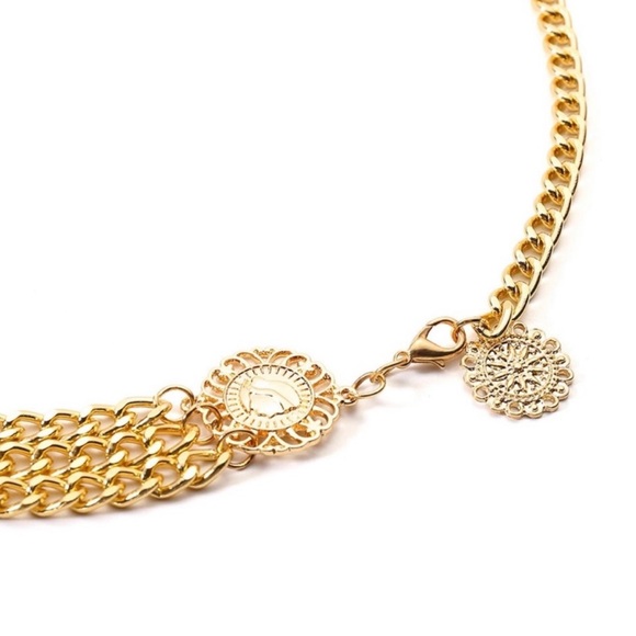 3/$30 ❤️ Metal Gold Plate Chain Waist Belt - Picture 6 of 7